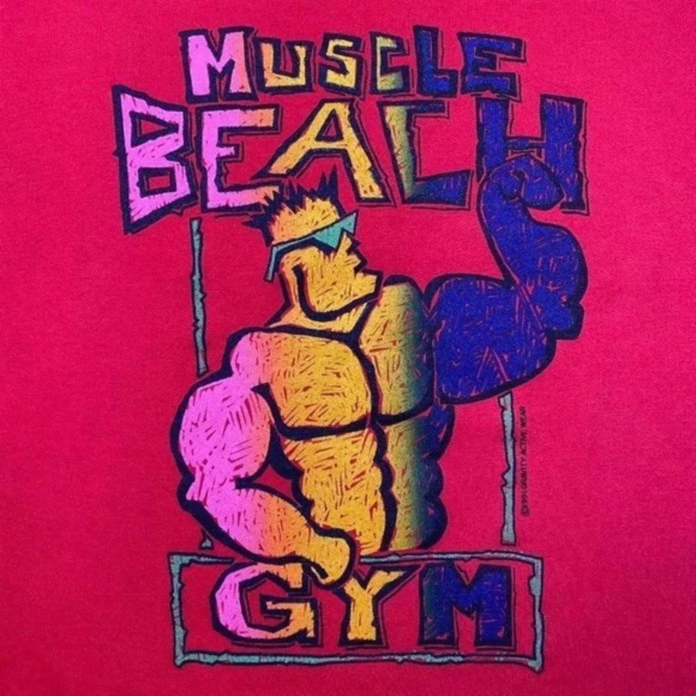 Vintage‎ 90s Muscle Beach Gym sweater